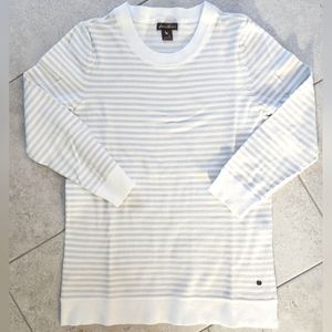 Eddie Bauer 3/4 Sleeve Striped Sweatshirt